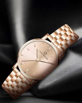 iconic 2035 women analogue wrist watch with metal strap