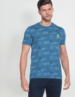 iconic all over brand print t-shirt
