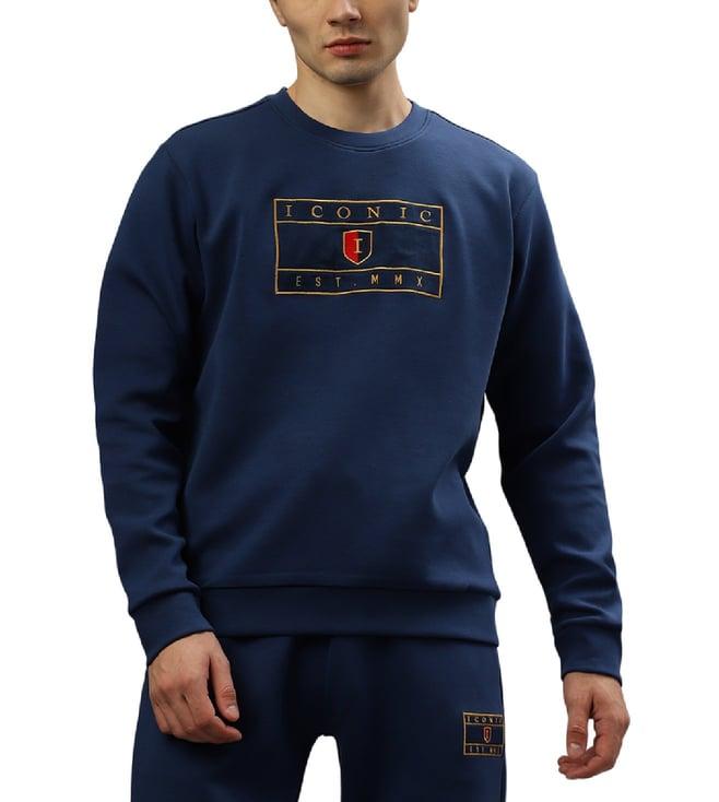 iconic blue logo regular fit sweatshirt