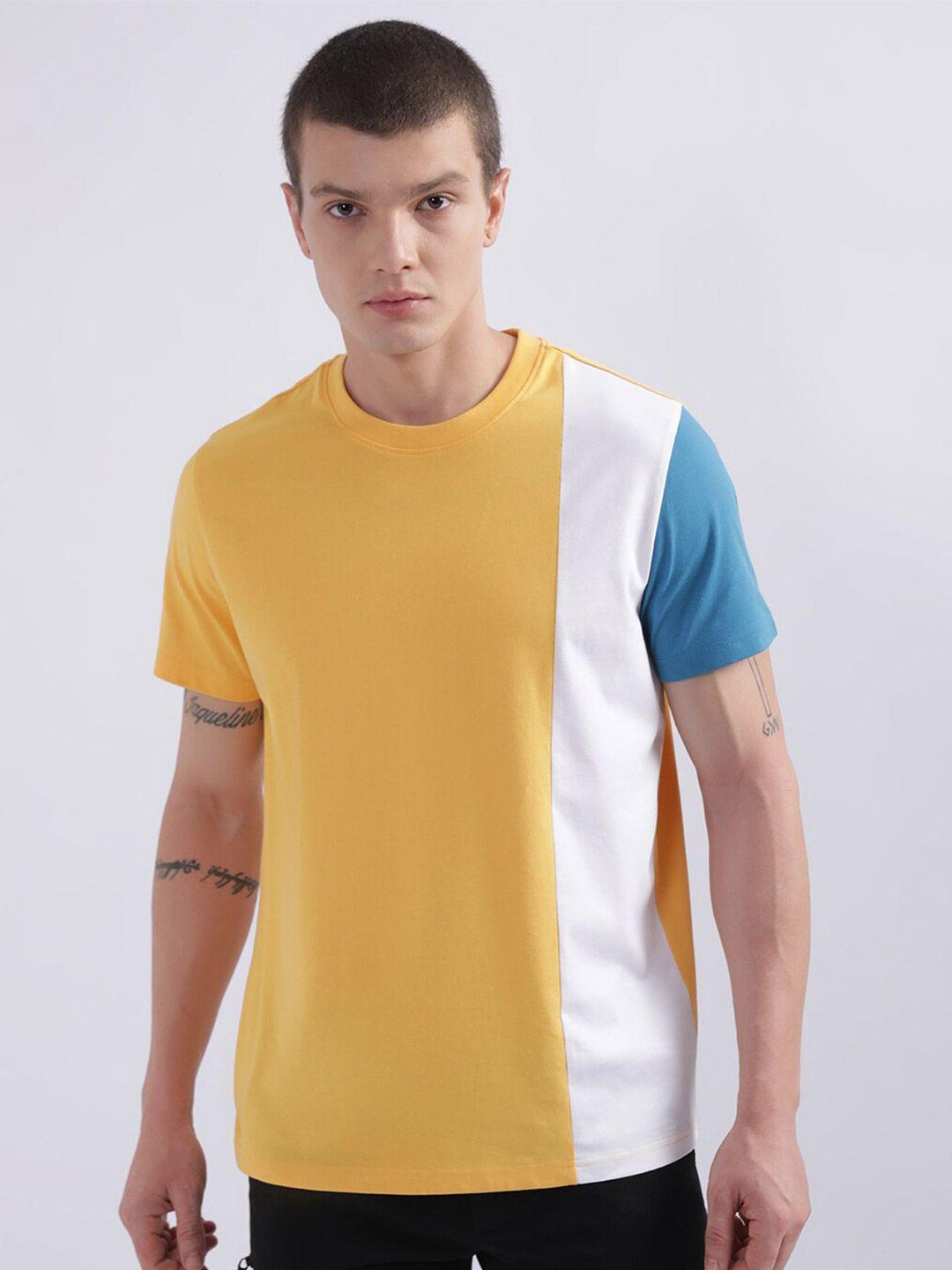 iconic colourblocked cotton t-shirt