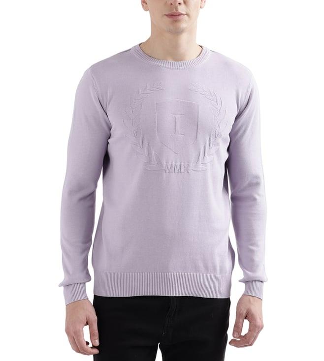 iconic lilac logo regular fit sweater