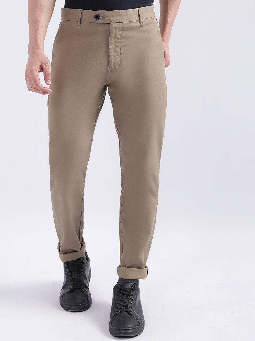 iconic men slim fit trousers