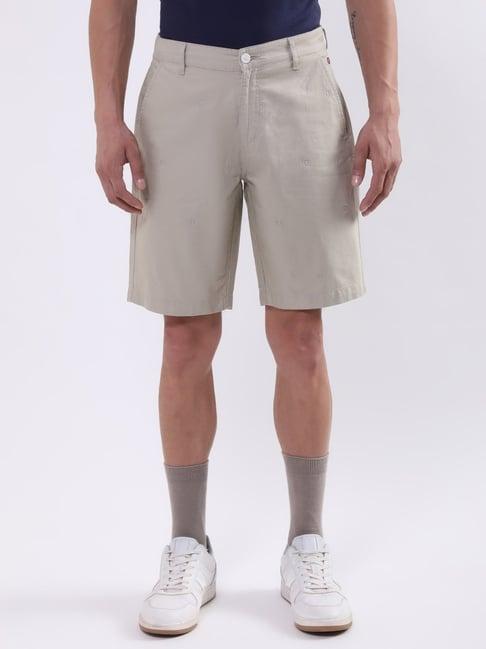 iconic men solid regular fit cotton shorts