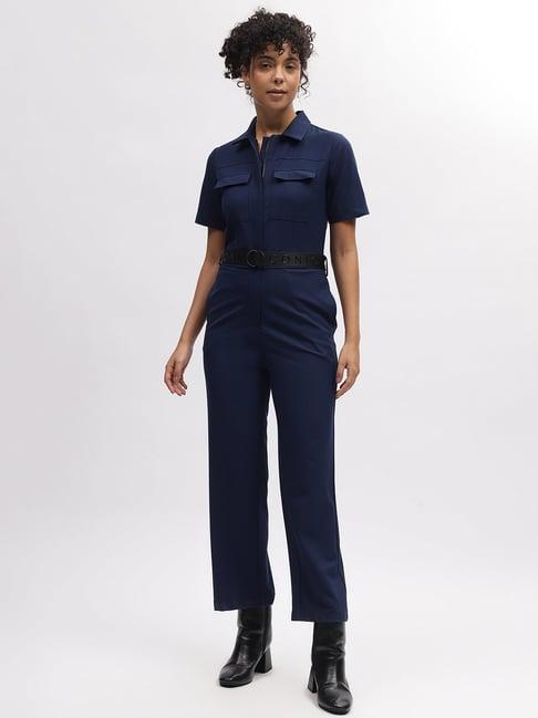 iconic navy maxi jumpsuit