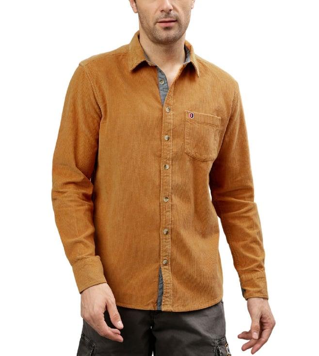 iconic orange regular fit shirt