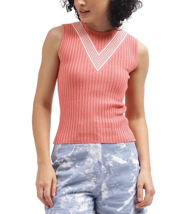 iconic pink regular fit t-shirt