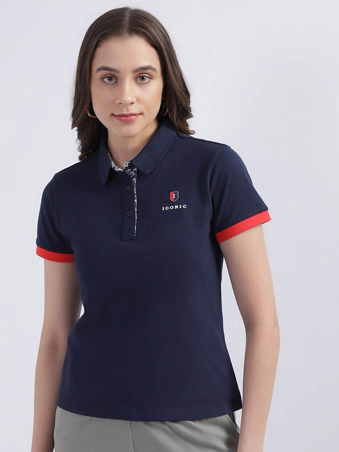 iconic polo collar regular fit t-shirt