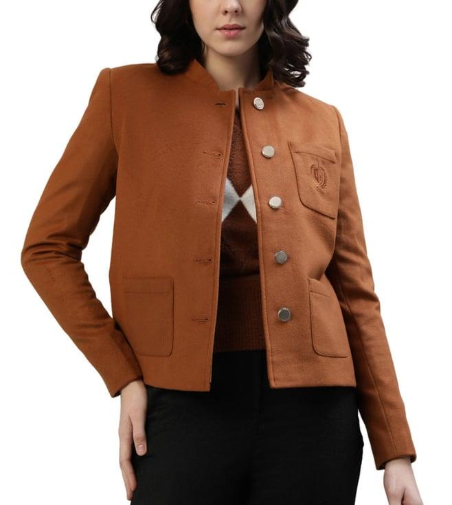 iconic rust regular fit jacket