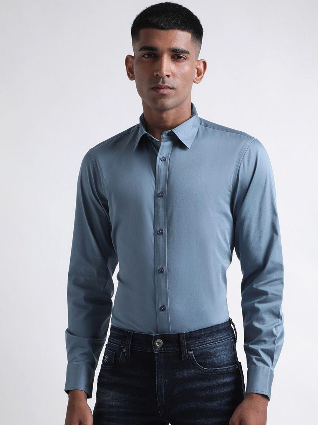 iconic slim fit cotton casual shirt