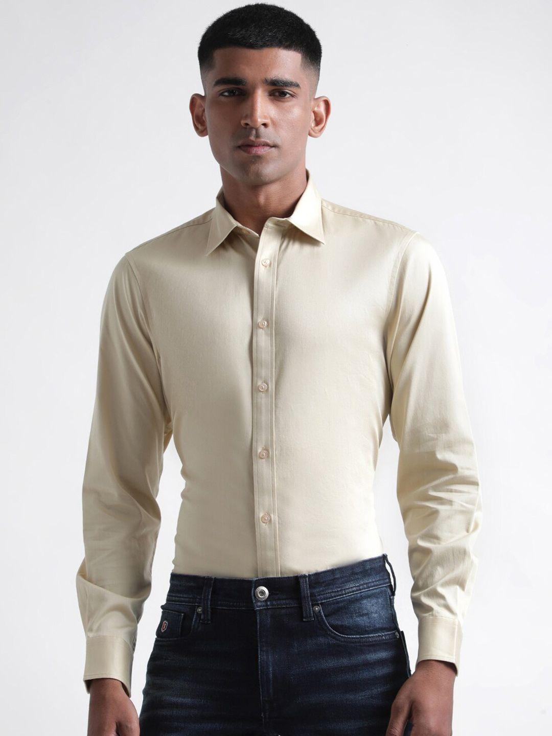 iconic slim fit cotton casual shirt