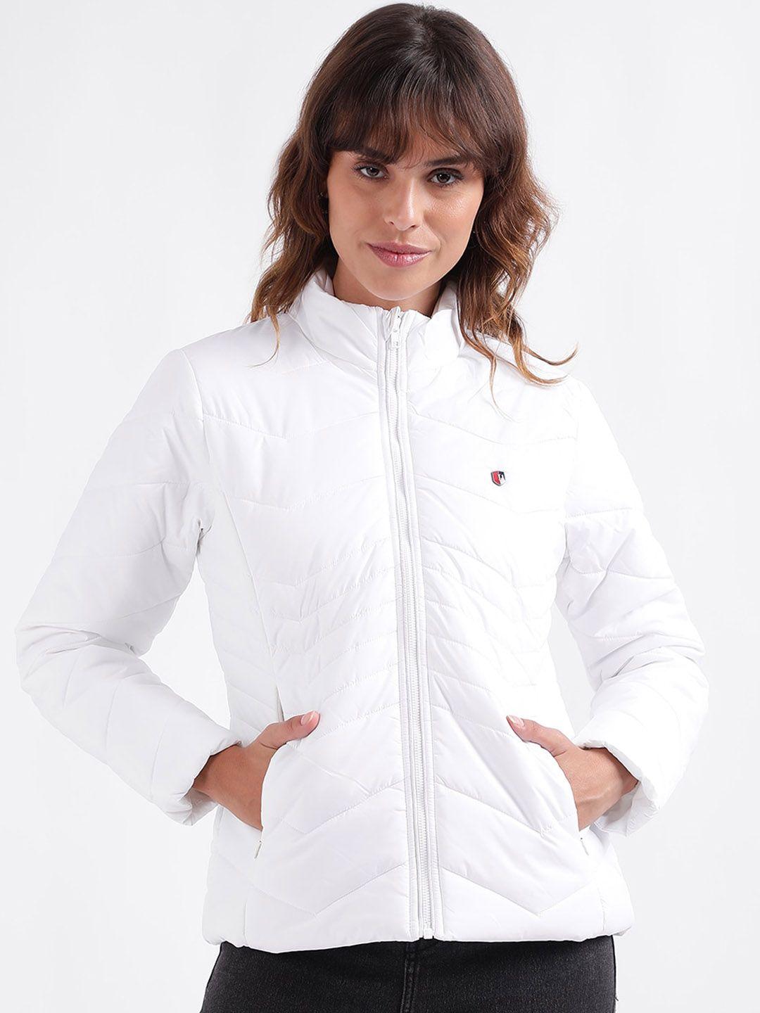 iconic stand collar puffer jacket
