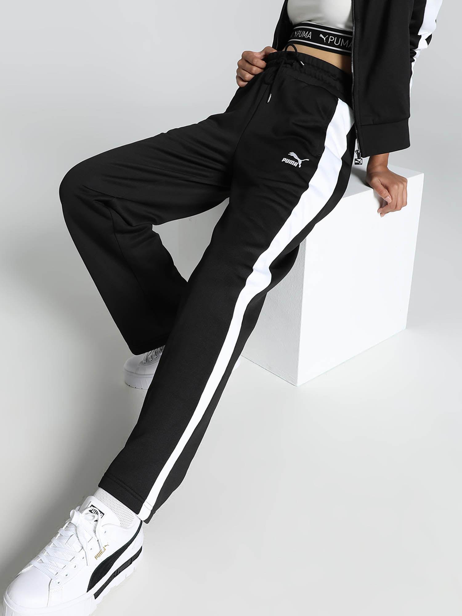 iconic t7 women's black track pants