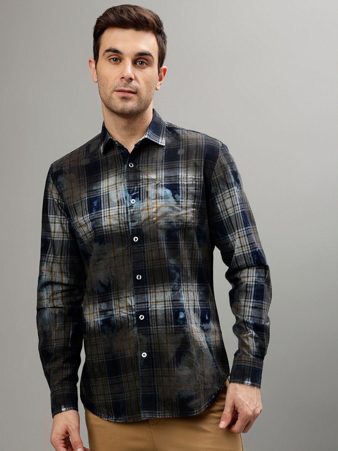 iconic tartan checks opaque casual shirt