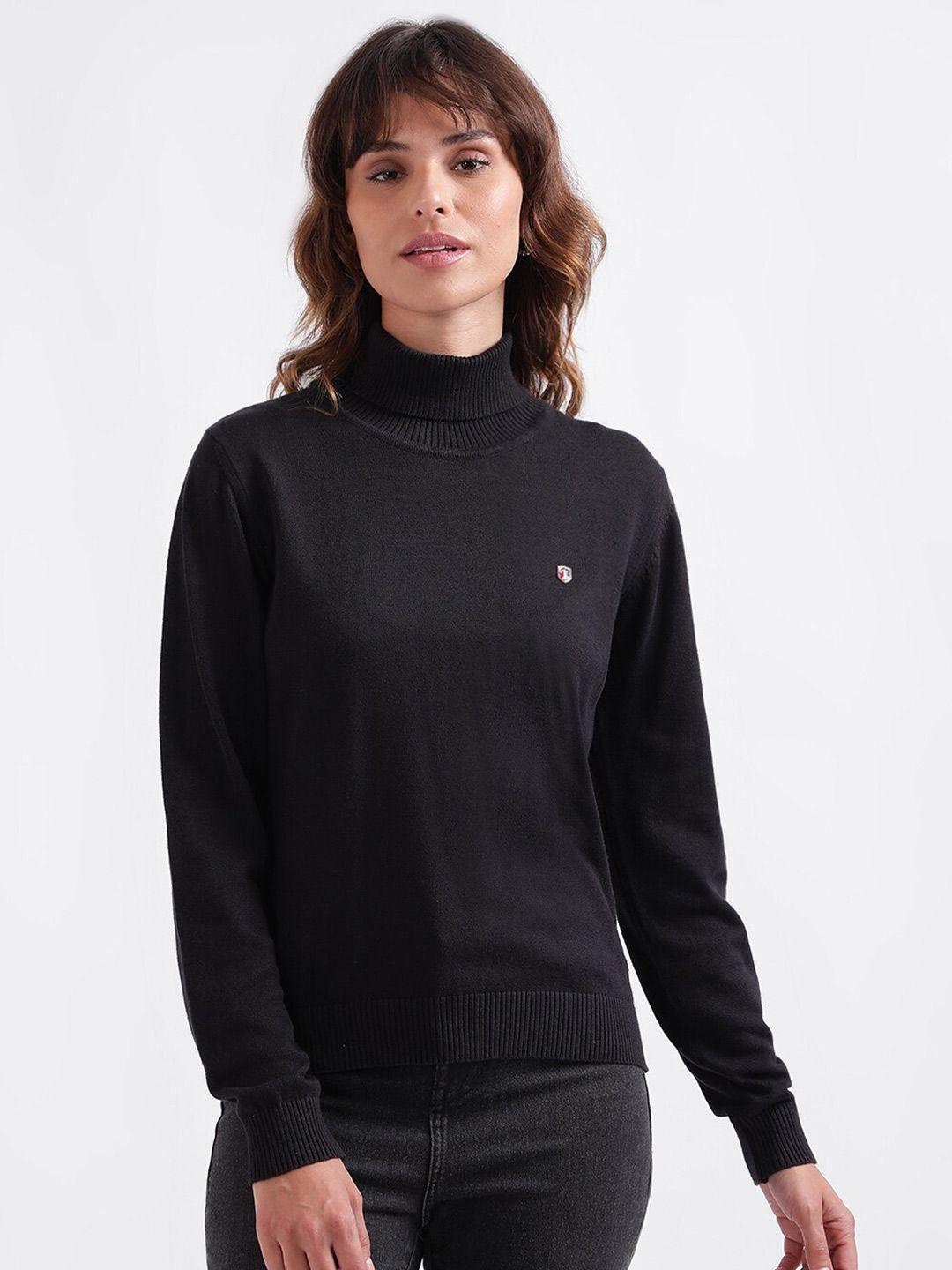 iconic turtle neck pure cotton pullover