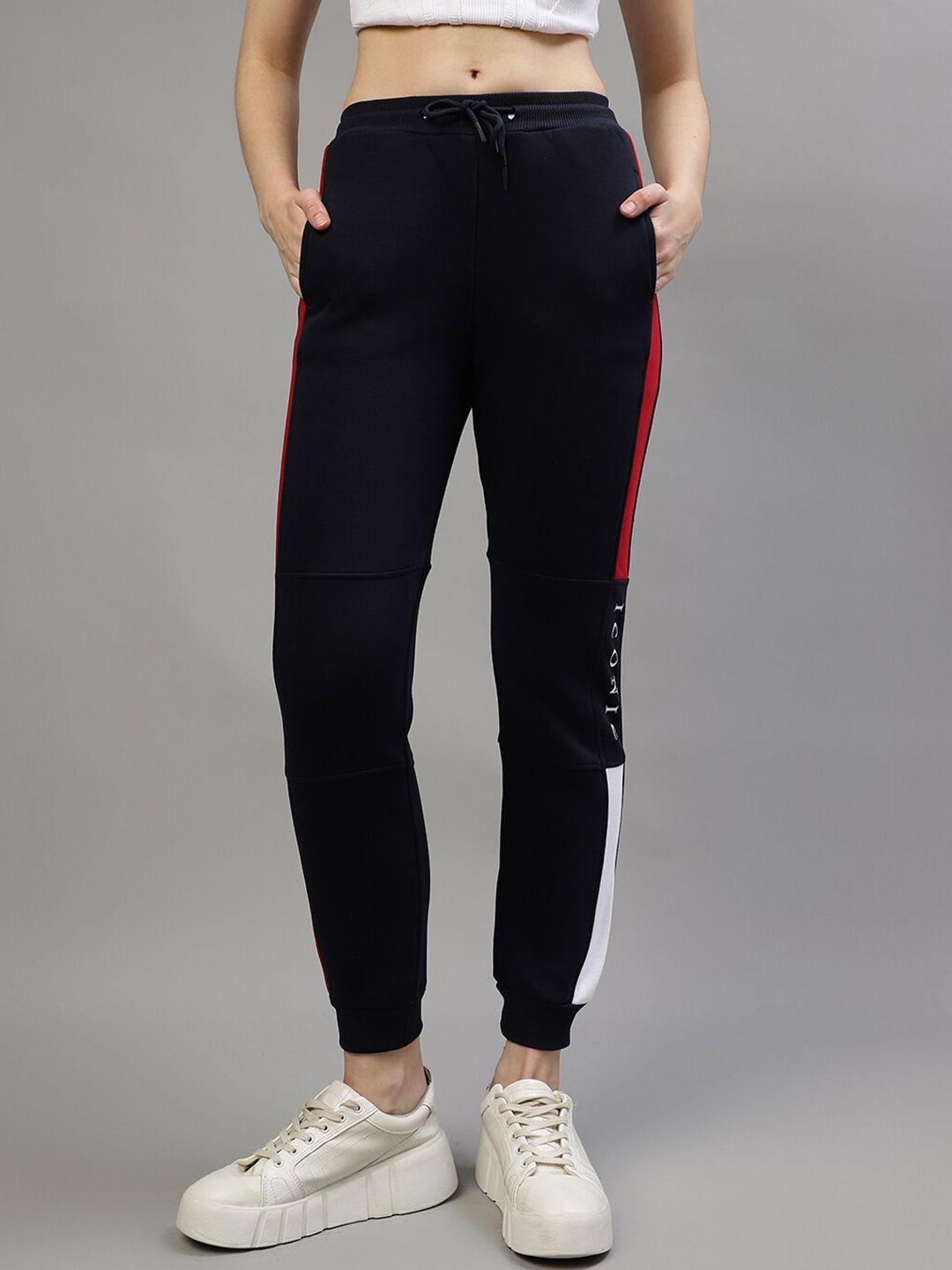 iconic women mid-rise joggers trousers