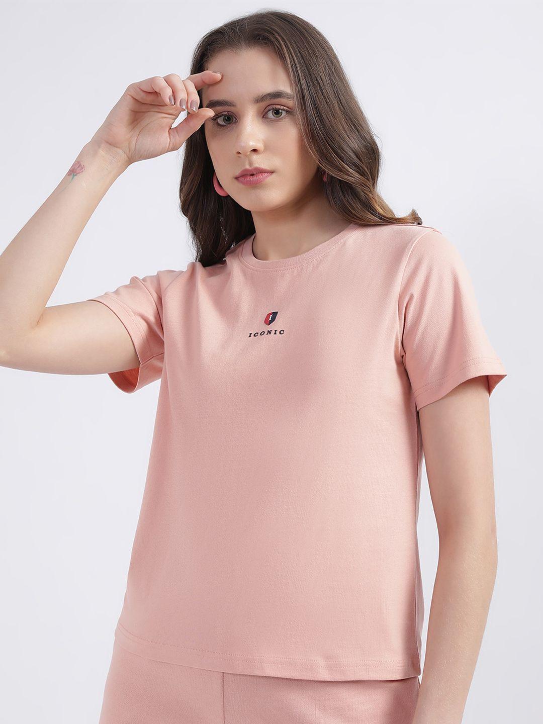 iconic women pink t-shirt