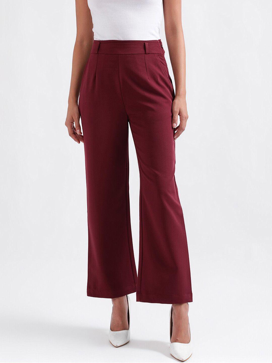 iconic women pleated parallel trousers