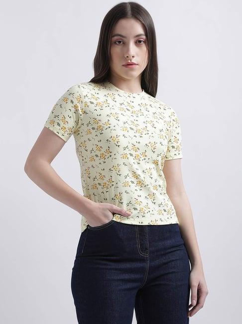 iconic yellow printed t-shirt