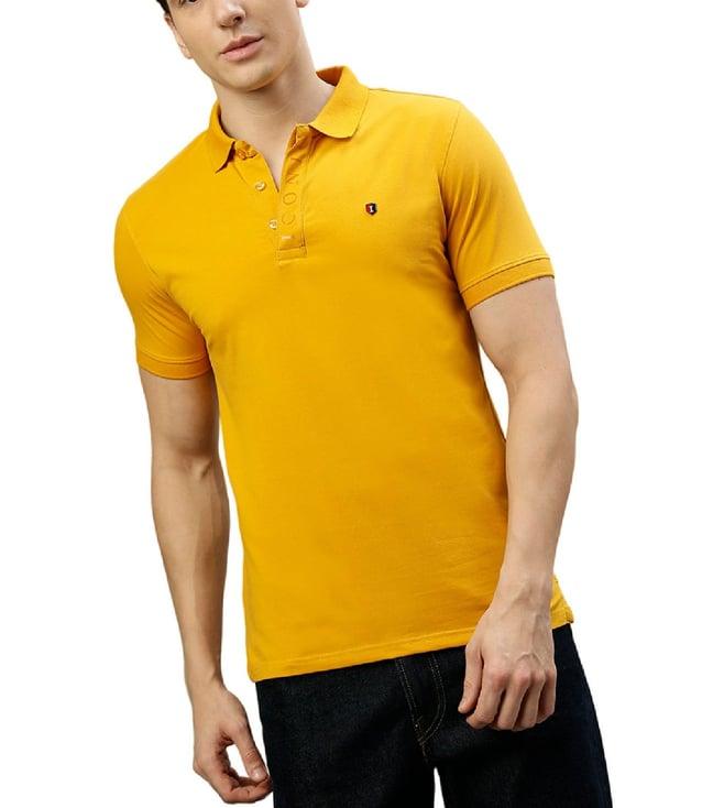 iconic yellow regular fit t-shirt