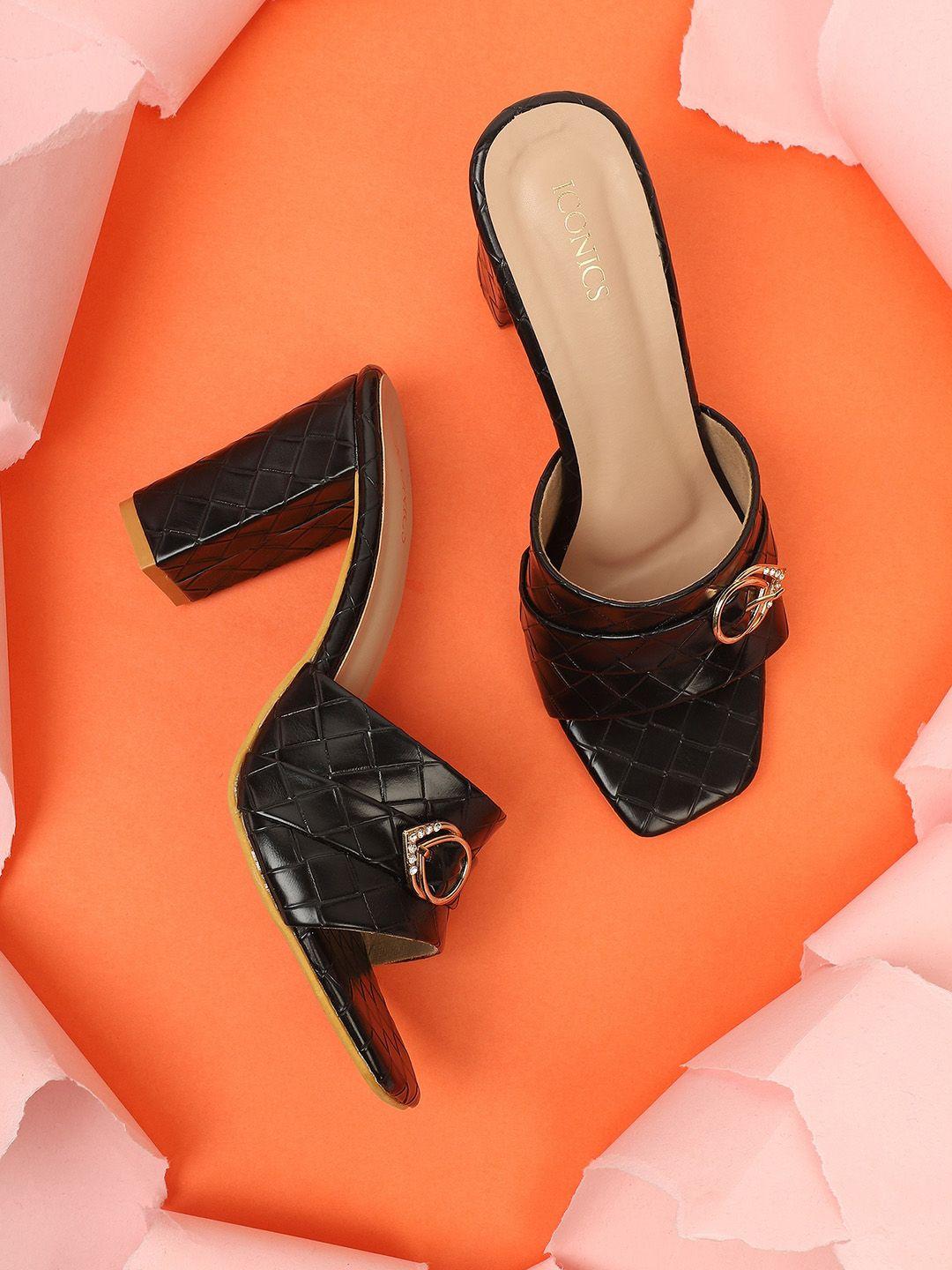 iconics block pumps with buckles