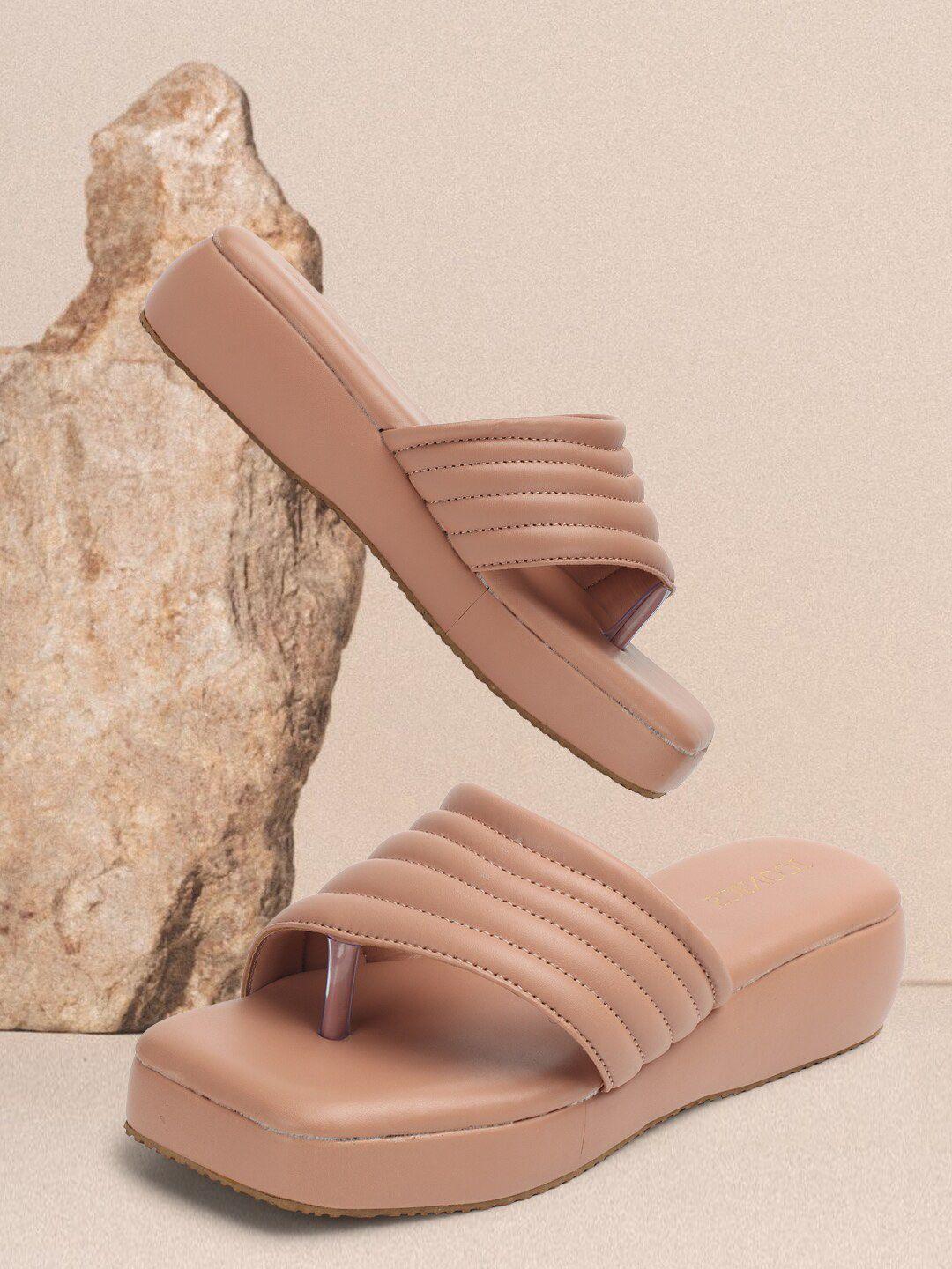 iconics open toe flatform heels