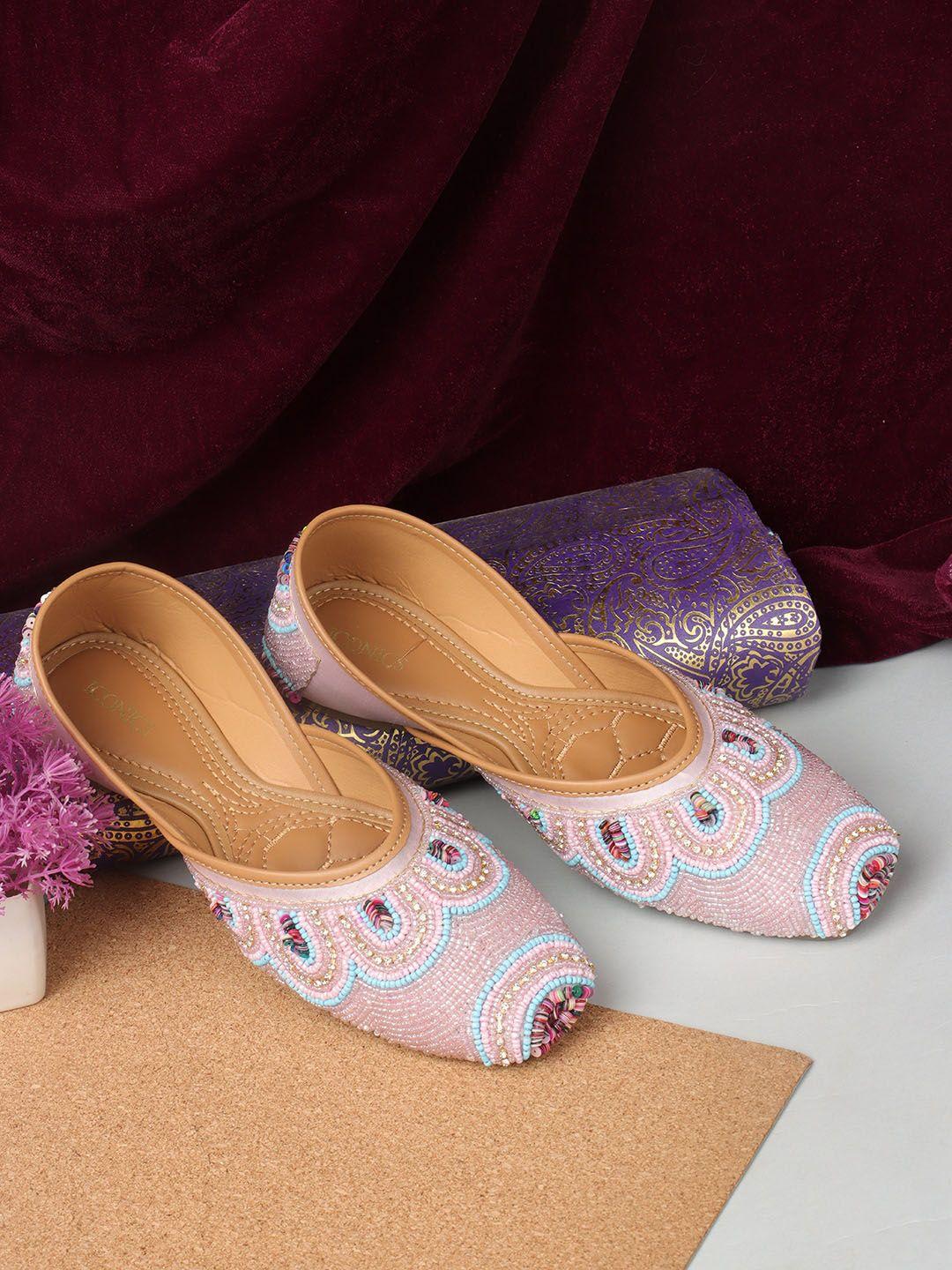 iconics square toe ethnic embroidered embellished mojaris