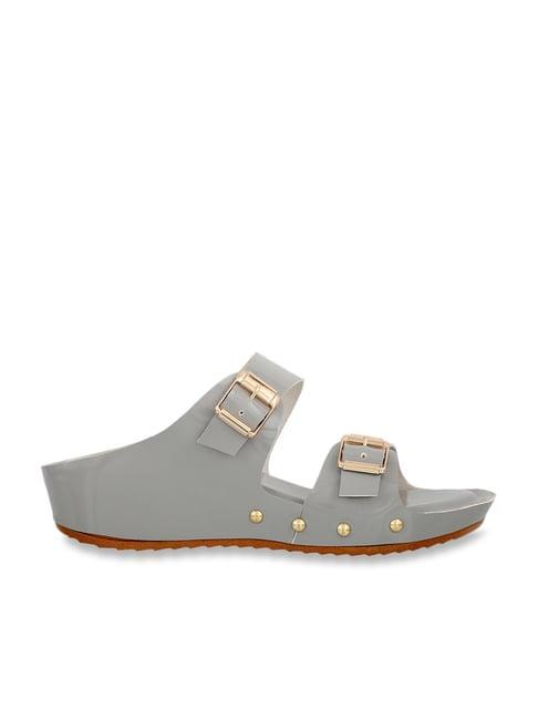 iconics women's grey casual wedges