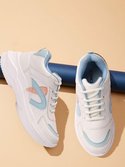iconics women's white running shoes