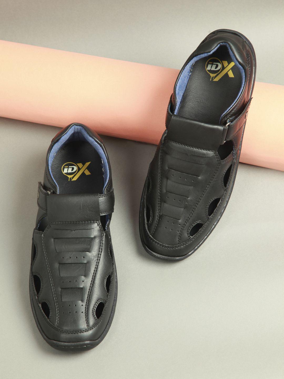 id black huarache sandals for men