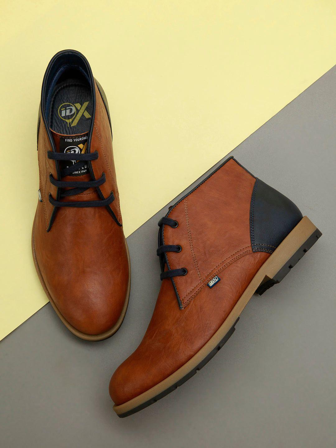 id men tan brown casual boot shoes
