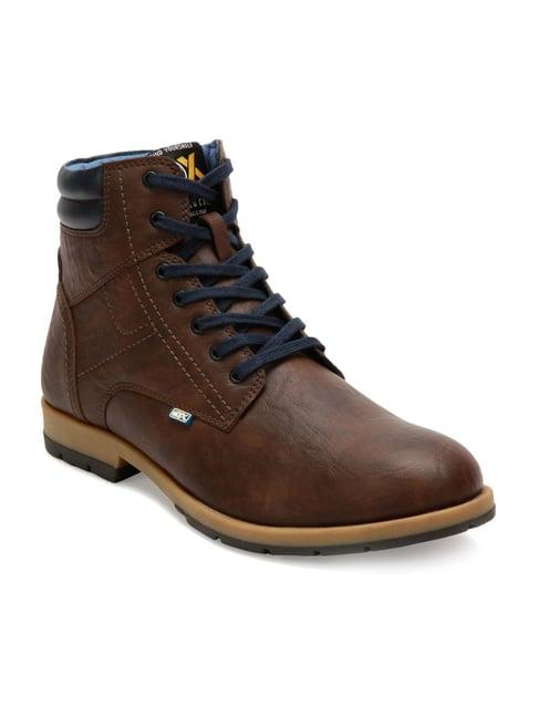 id men's brown casual boots