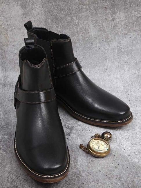 id men's regular black chelsea boots