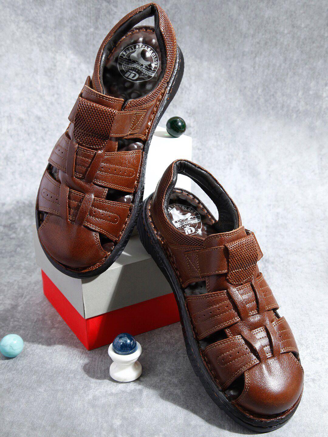 id leather velcro fisherman sandals