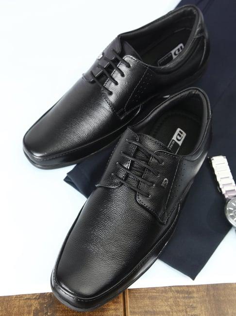 id men's black derby shoes