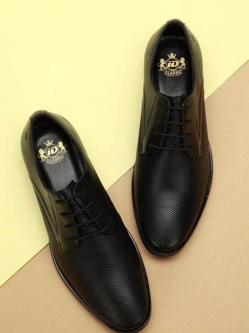 id men's black derby shoes