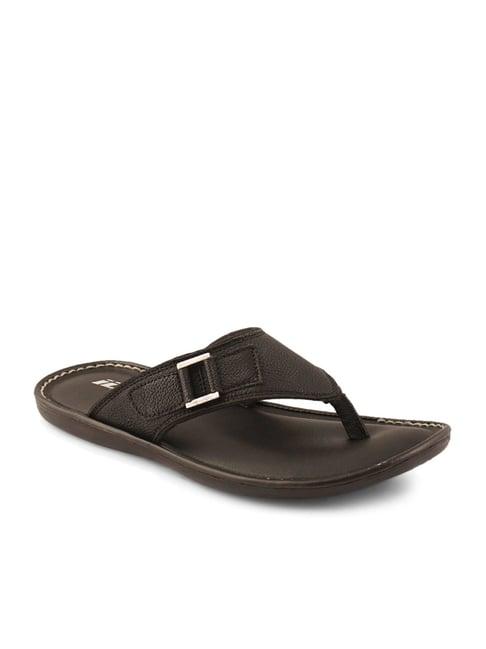 id men's black thong sandals