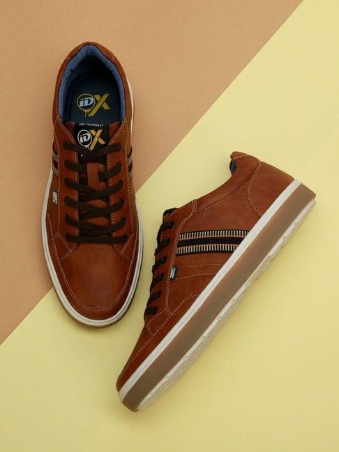 id men's tan casual sneakers