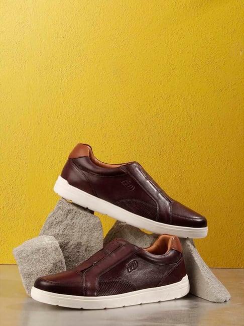 id men's wine casual sneakers