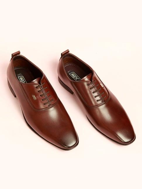 id men's wine oxford shoes