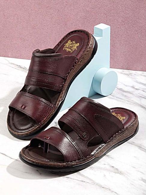 id men's wine thong sandals