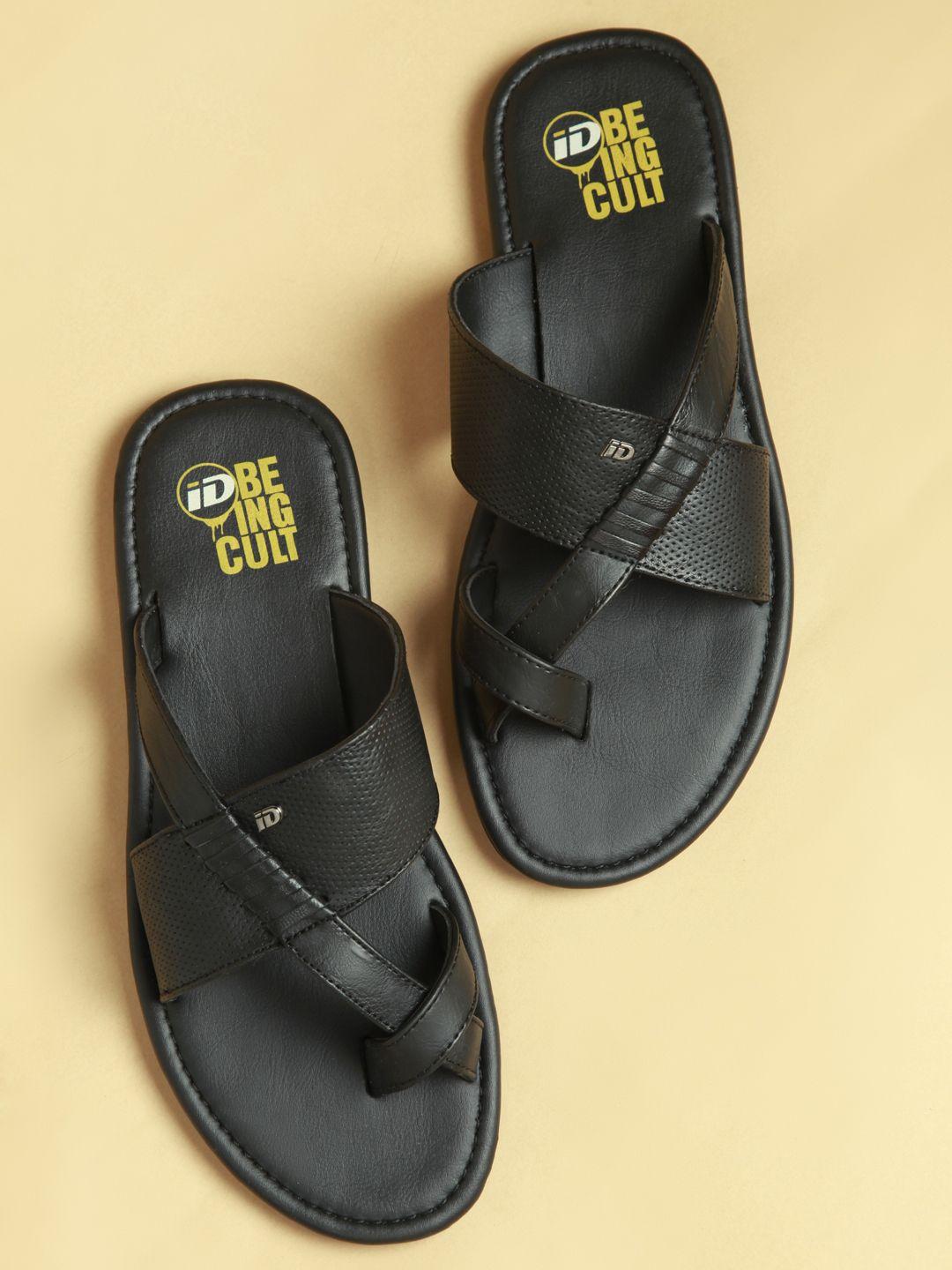 id men black comfort sandals