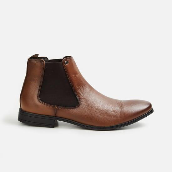 id men solid mid-top boots