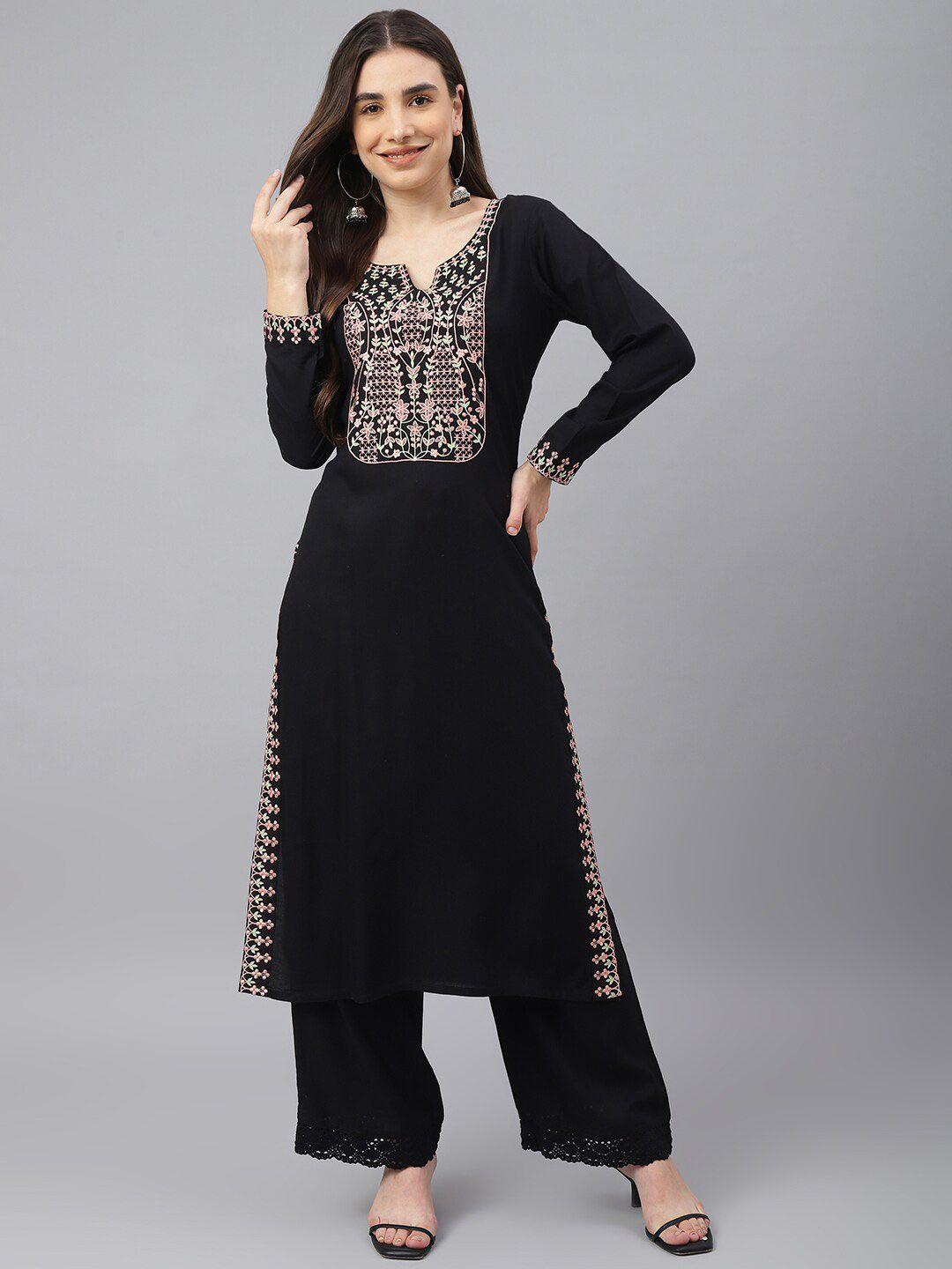 idalia women ethnic embroidered thread work kurta