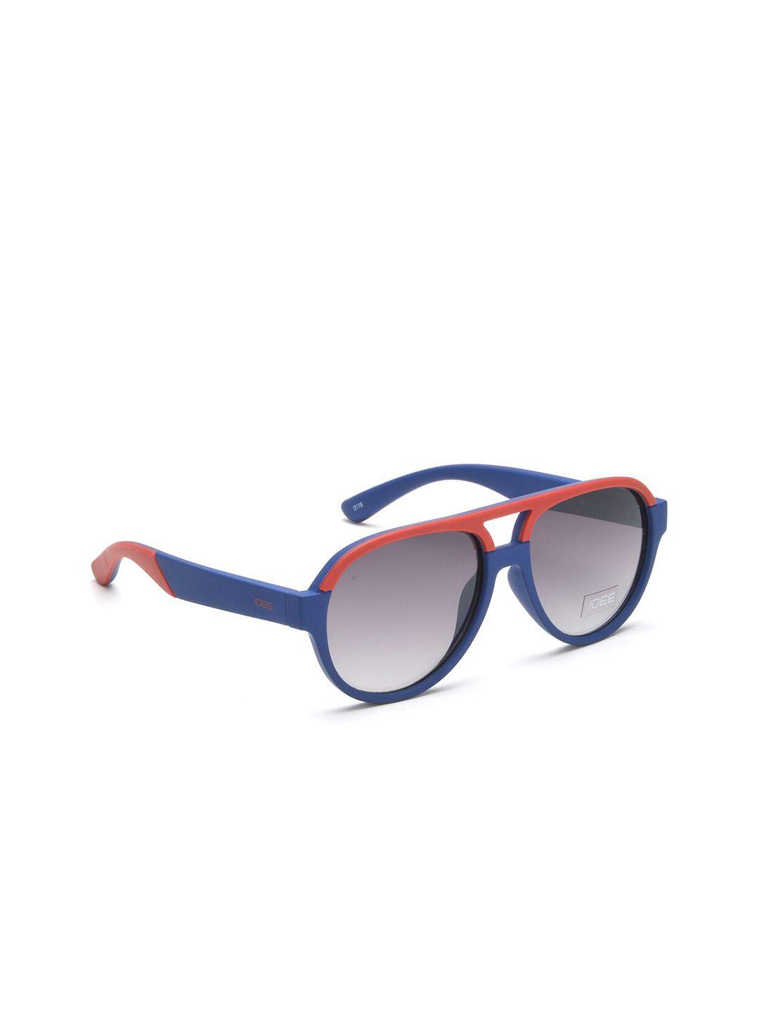 idee boys grey lens & red aviator sunglasses with polarised lens idsy575c1sg