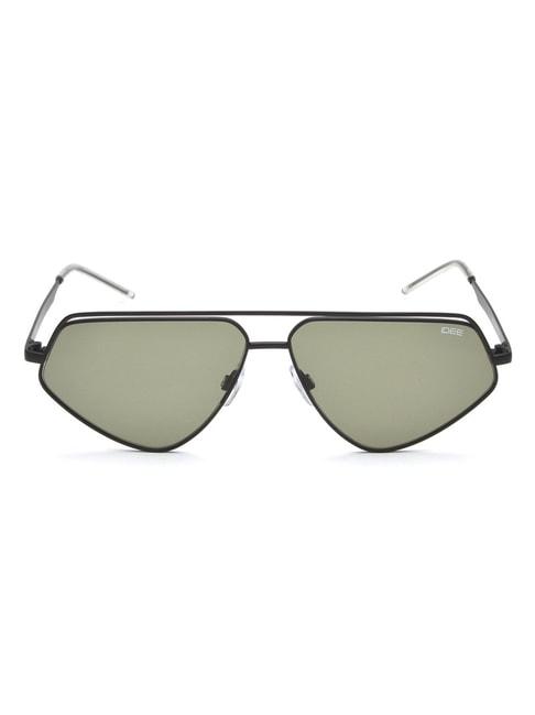 idee green geometric uv protection unisex sunglasses