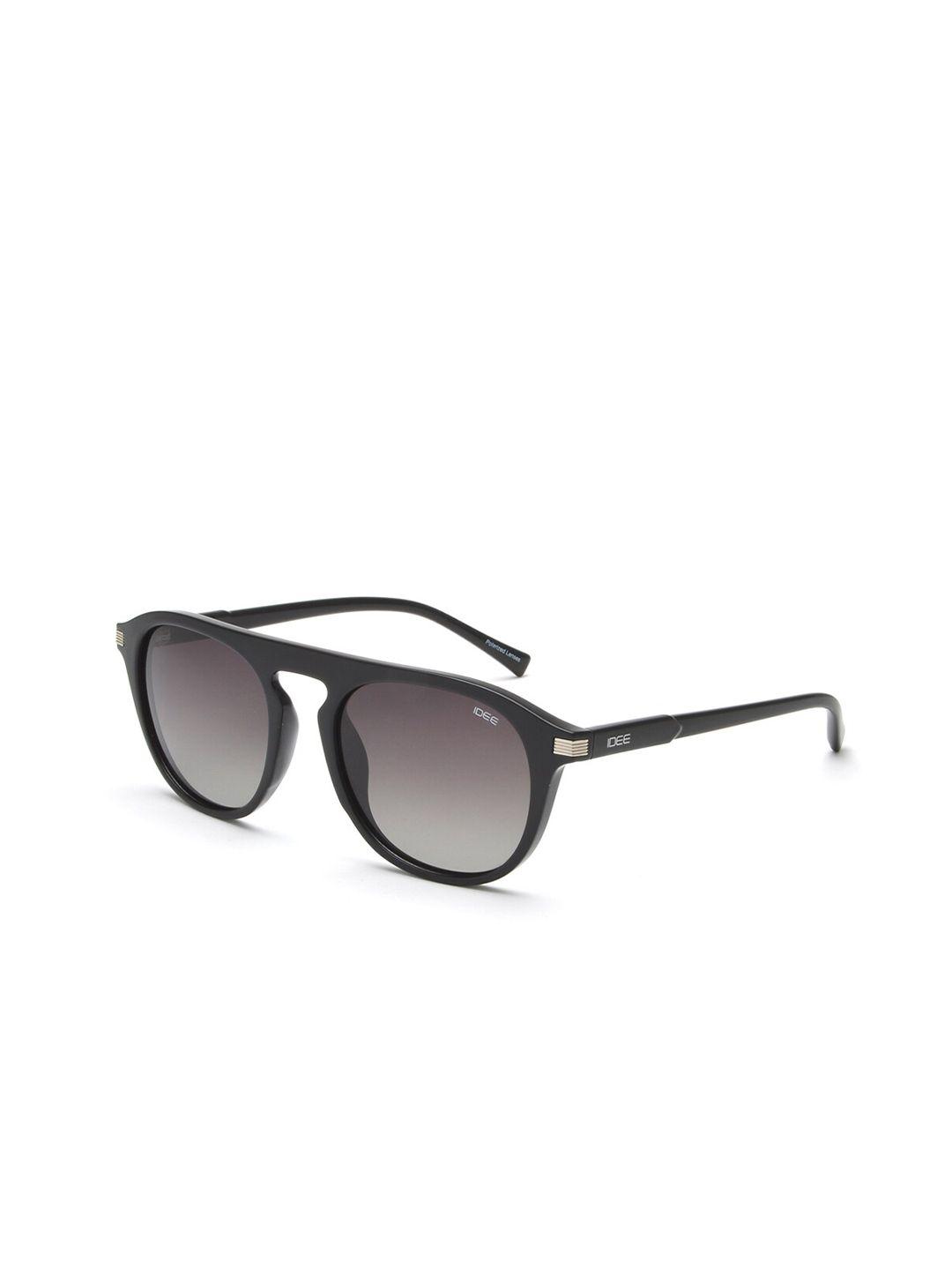 idee men round sunglasses with polarised & uv protected lens ids2801c4psg