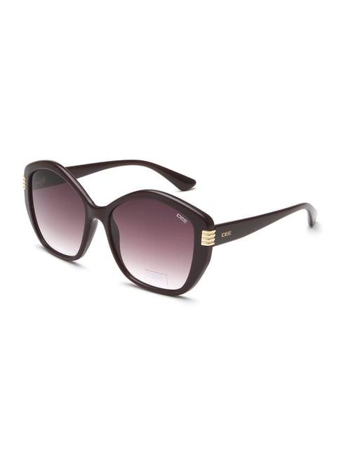 idee black geometric uv protection sunglasses for women