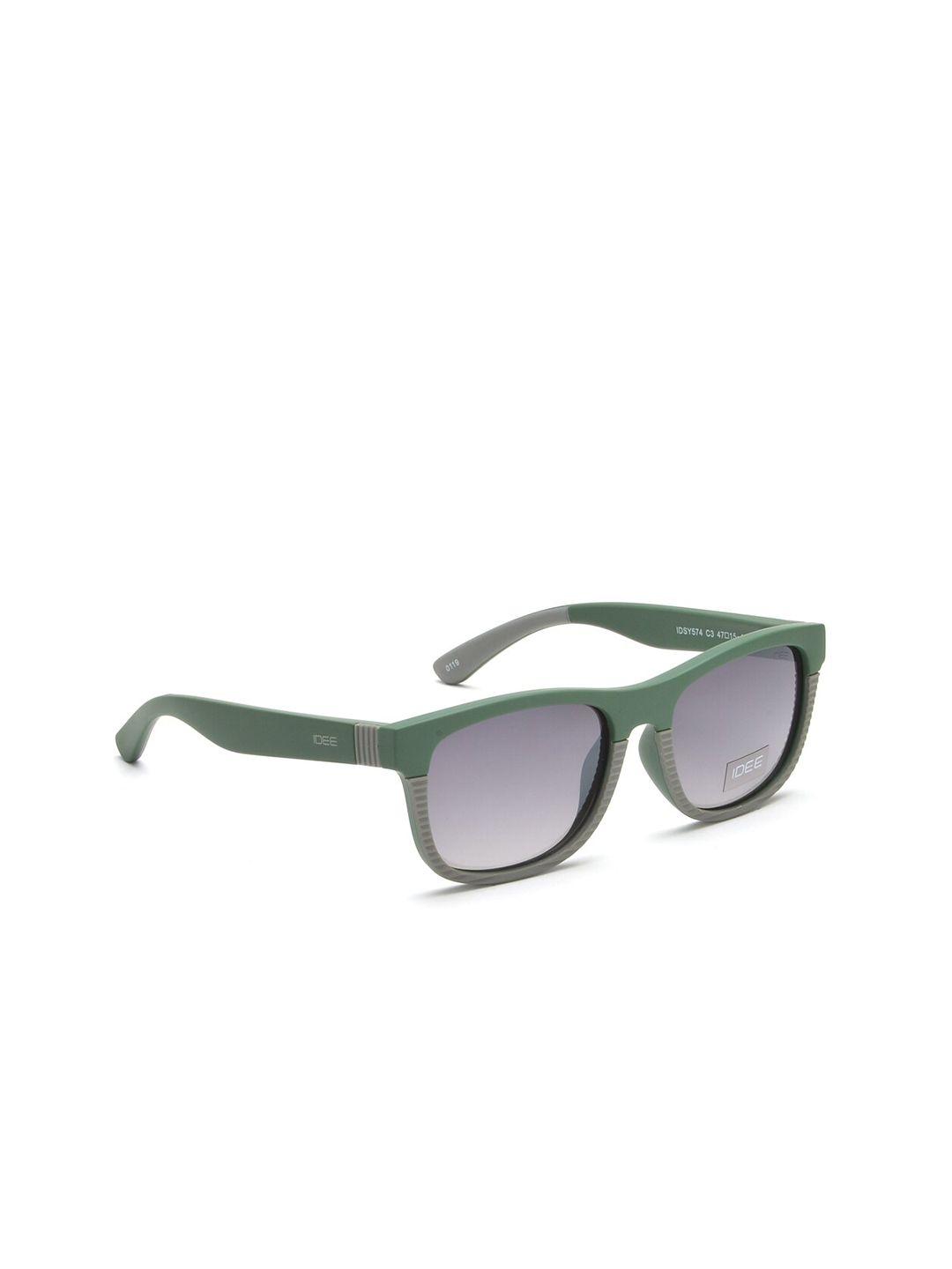idee boys green square sunglasses with polarised lens