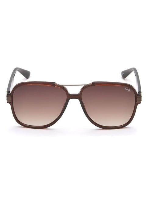 idee brown square uv protection sunglasses for men
