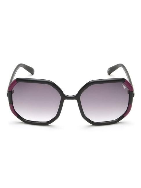 idee grey hexaround sunglasses for women